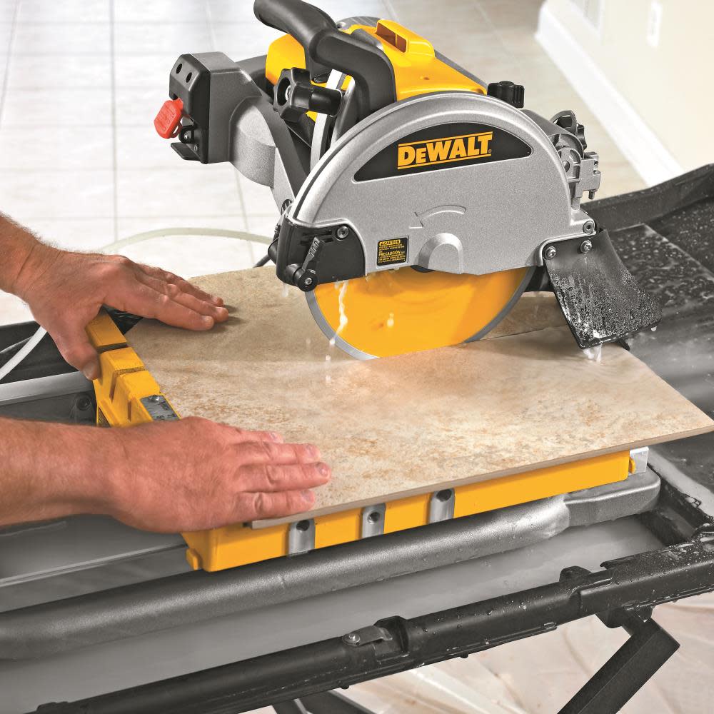 10 In. Wet Tile Saw with Stand ;