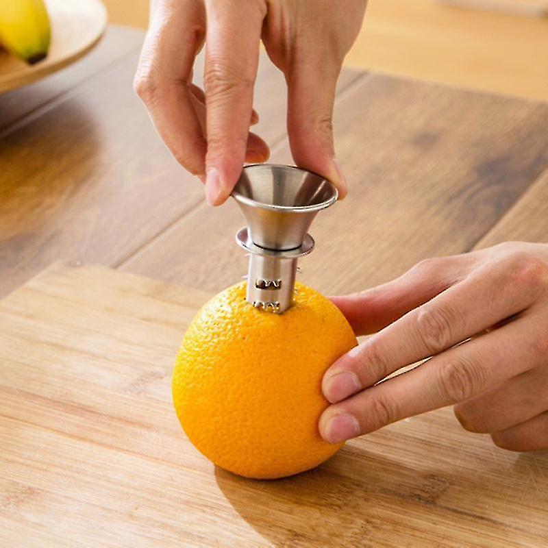 Manual Stainless Steel Lemon Drilling Tool Kitchen Small Fruit Squeeze Juicer