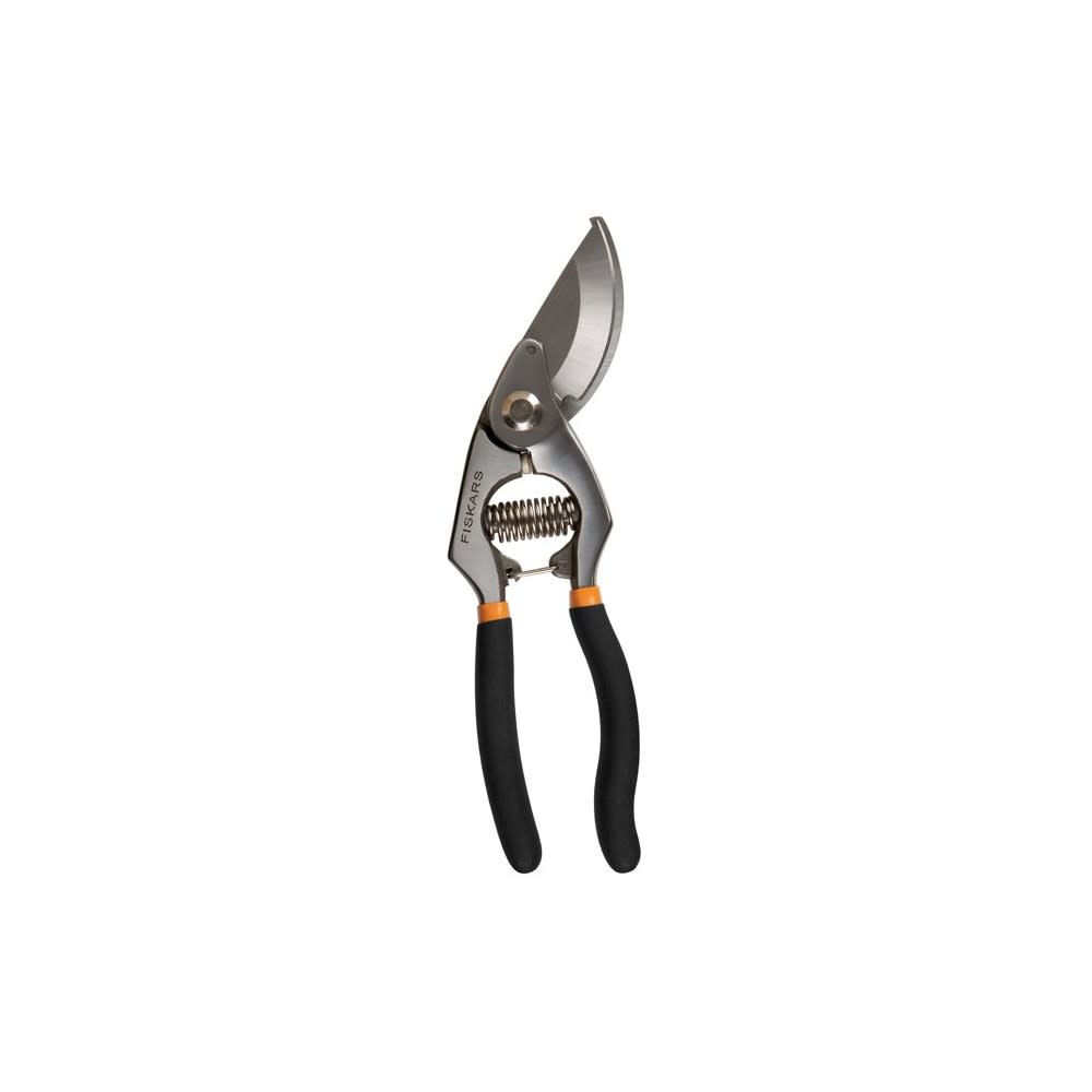 Fiskars Pruner 0.75 Cut Forged Steel Non Slip Grip Bypass