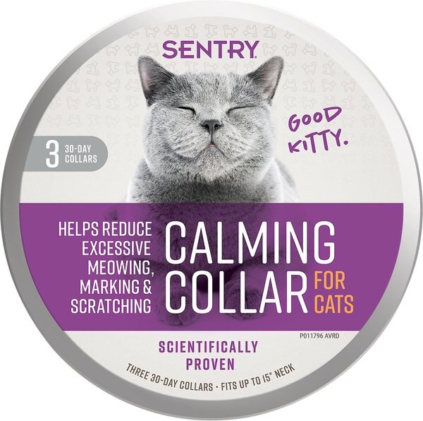 Sentry Good Behavior Calming Collar for Cats， up to 15-in neck