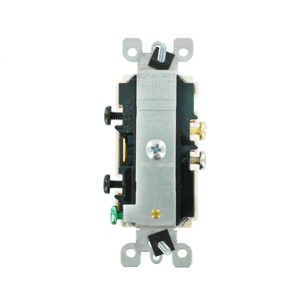 Leviton Decora 15 Amp Tamper-Resistant Combination SwitchOutlet Light Almond R66-T5625-0TS