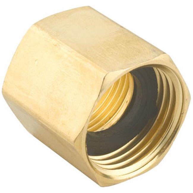 Gilmour 7FP7FH Double Hose Connector， 3/4 X 3/4 in， FNPT X Female NH， Brass