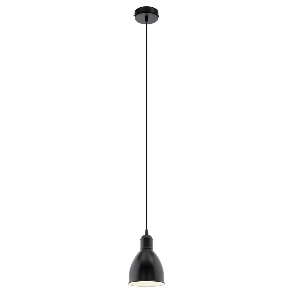 Eglo 49464 Priddy Vintage Black & White Inner 1 Lamp Pendant Light