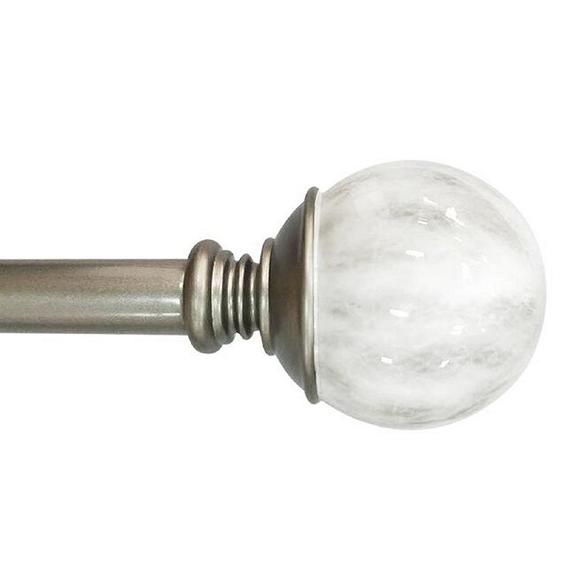 Popular Bath 2-piece Modern Marble Window Curtain Rod