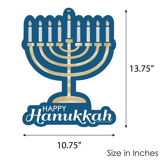 Big Dot Of Happiness Happy Hanukkah Hanging Porch Chanukah Holiday Party Outdoor Decorations Front Door Decor 1 Piece Sign