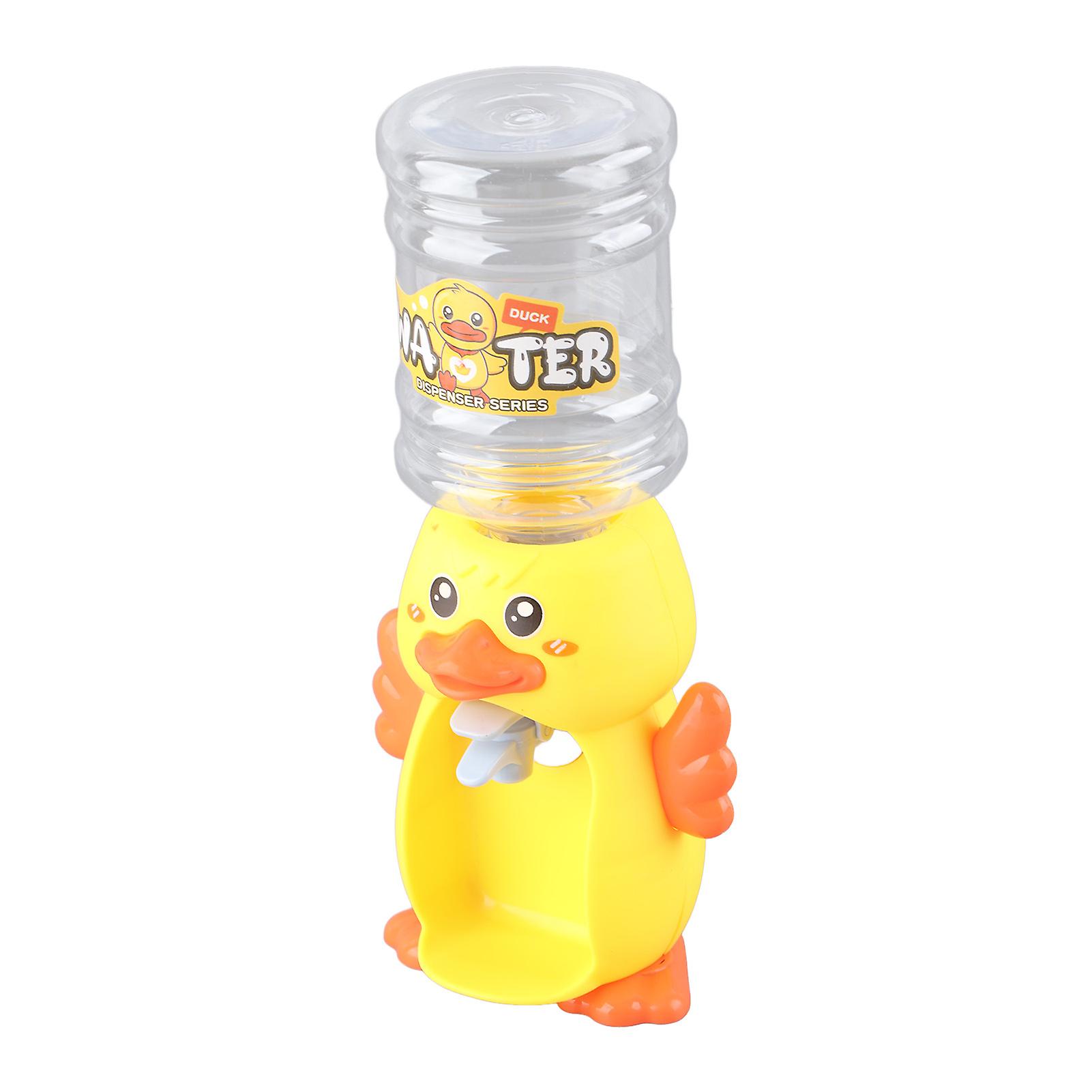 Cute Unique Shape Mini Water Dispenser Drinking Fountain Novelty Gifts Educational Toys for KidsCute Little Yellow Duck