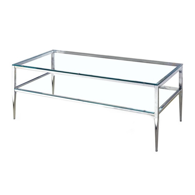 Aubrey Coffee Table Chrome Homes Inside Out