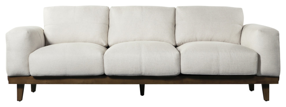 Connor Contemporary Oversized 3 Seater Sofa   Midcentury   Sofas   by GDFStudio  Houzz