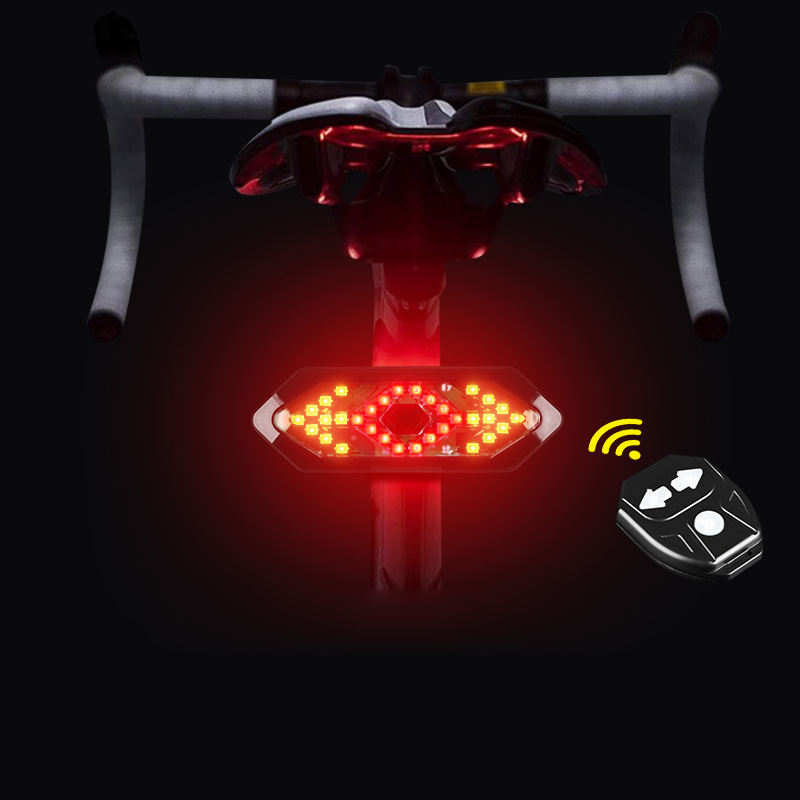 High Quality Rechargeable Bike Cycle Lights Set Remote Control for Bicycle Rear Tail Brake Led Light Accessories