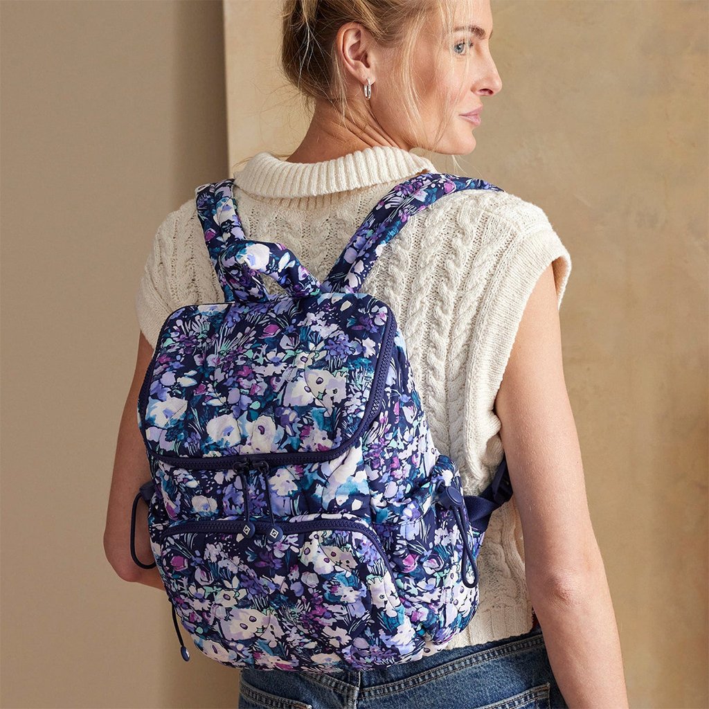 Vera Bradley  Featherweight Backpack in Artist's Garden Purple