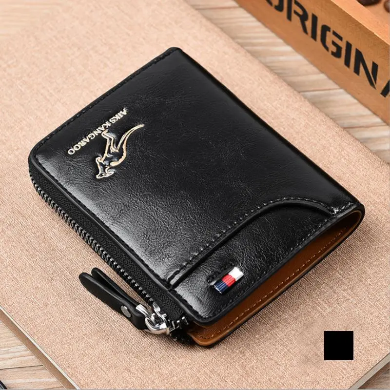 🔥 BIG SALE - 49% OFF 🔥🔥Men Wallet Zipper Genuine Leather Purs