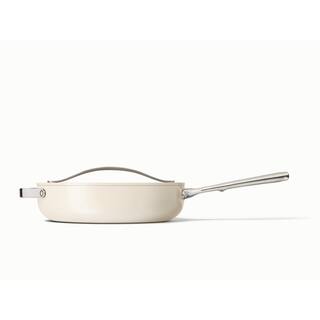 CARAWAY HOME 3 qt. Ceramic Nonstick Saute Pan in Cream CW-SUTP-CRM