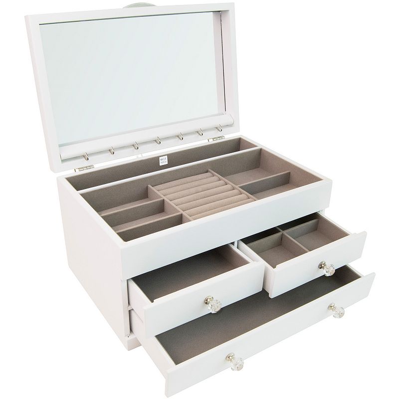 Mele and Co. Fairhaven Wood Jewelry Box and Organizer