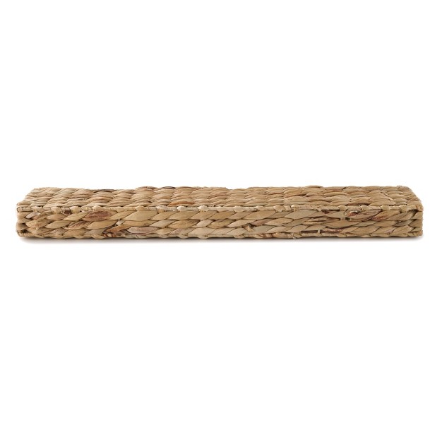 The Lakeside Collection Seagrass Wall Shelf Floating Shelves For Coastal Beach Vibe