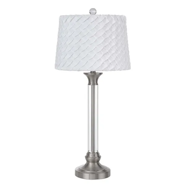 Ruston Brushed Steel Metal Table Lamp