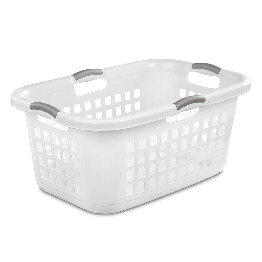 Sterilite Ultra White 2-Bushel Plastic Stacking Clothes Laundry Basket (6-Pack) 6 x 12168006