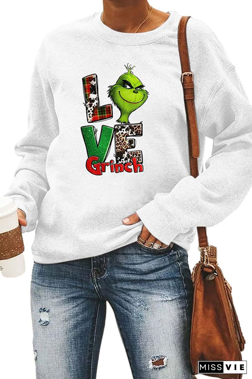 Love Grinch,Christmas Classic Crew Sweatshirt Wholesale