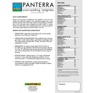 Barenbrug 50 lb. Panterra V OverSeeding Rye Grass Seed 25080