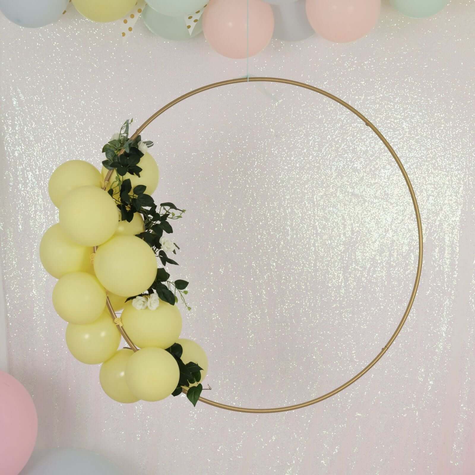 Gold Heavy Duty Metal Hoop Wreath, Floral Hoop 40