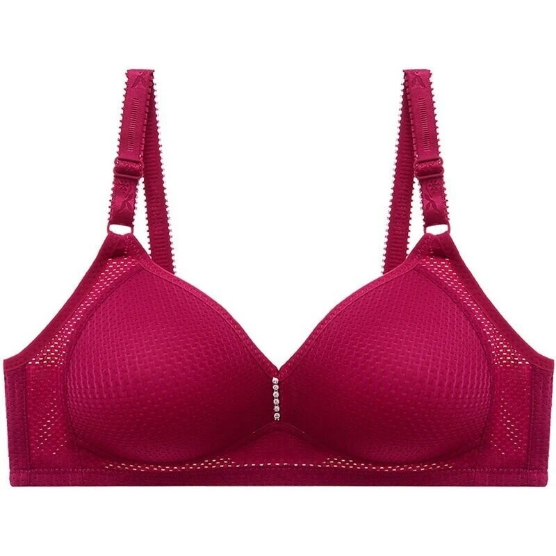 🔥Plus Size Bra Women Underwear Wire Free Comfort  Soft Breathable�