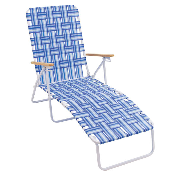 Blue White Web Lounger