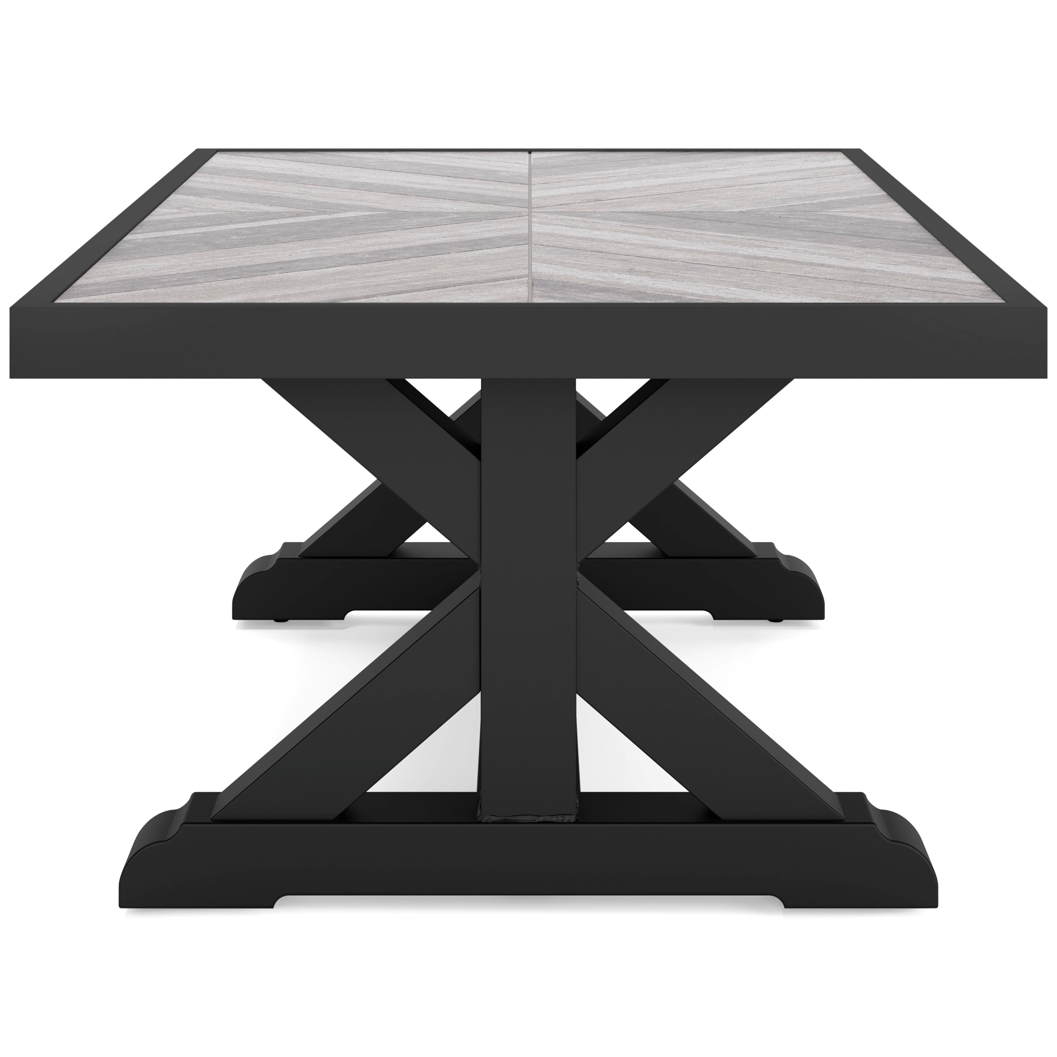 Fire Island Black Outdoor 48 Coffee Table - NEW