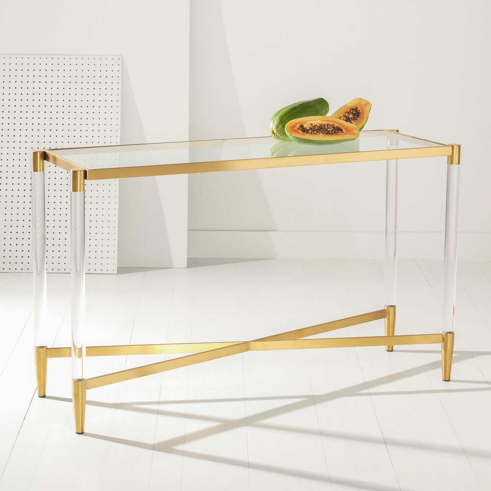 SAFAVIEH Couture Kyla Acrylic Console Table   50\