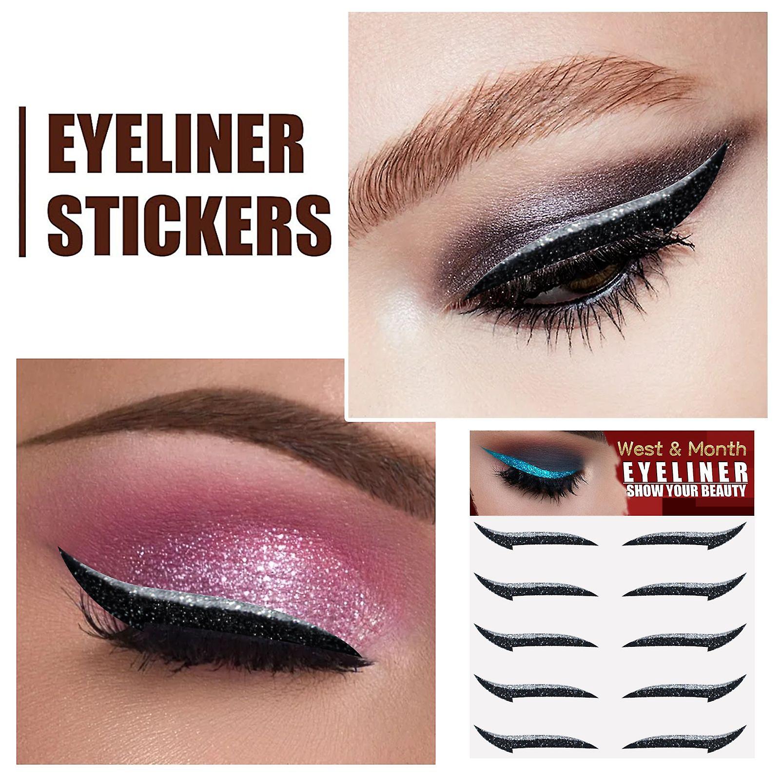 European And American Eyeliner Stickers Five Pairs Of Self-adhesive Eyeshadow Stage Makeup Party Nightclub Eye Patches