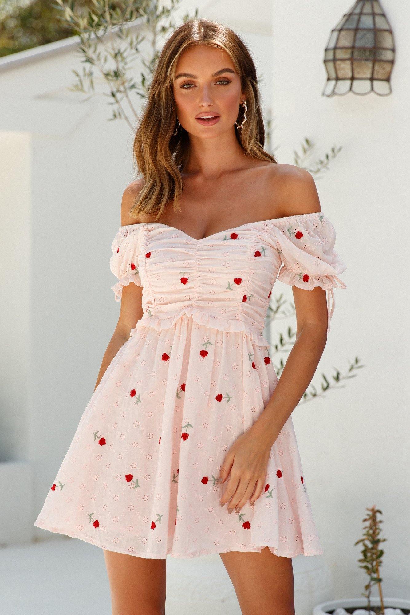 HELLO MOLLY French Market Dress Pink