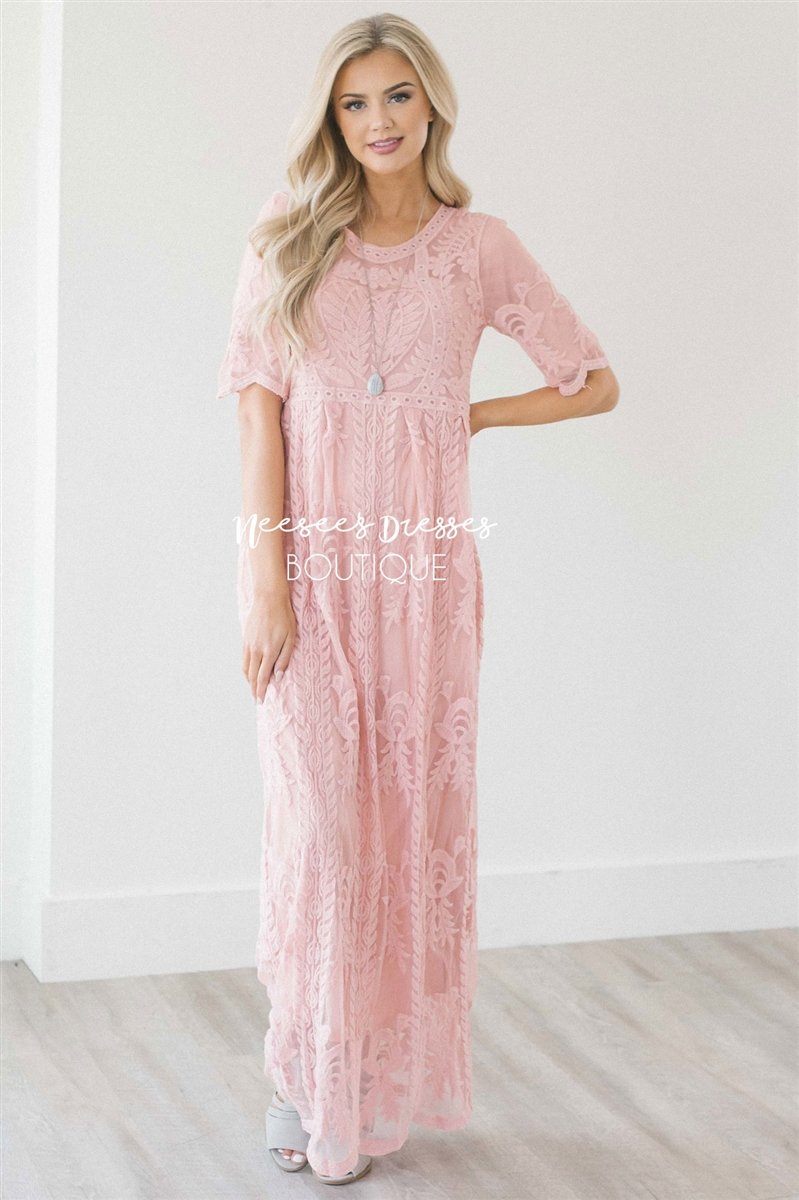 Day Dreamer Lace Full Length Dress