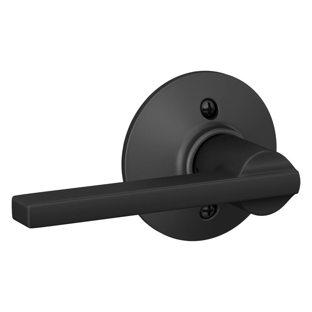 Schlage Latitude Matte Black Dummy Door Handle F170 G LAT 622