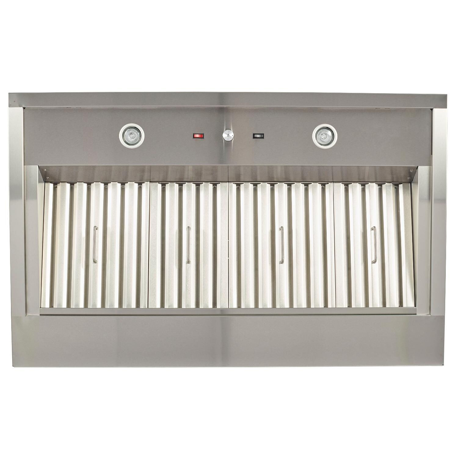 Coyote 48-Inch Stainless Steel Outdoor Vent Hood With Internal 1200 CFM Blower Motor