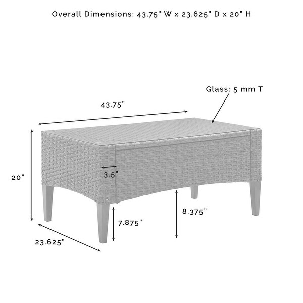 Rockport Outdoor Wicker Coffee Table