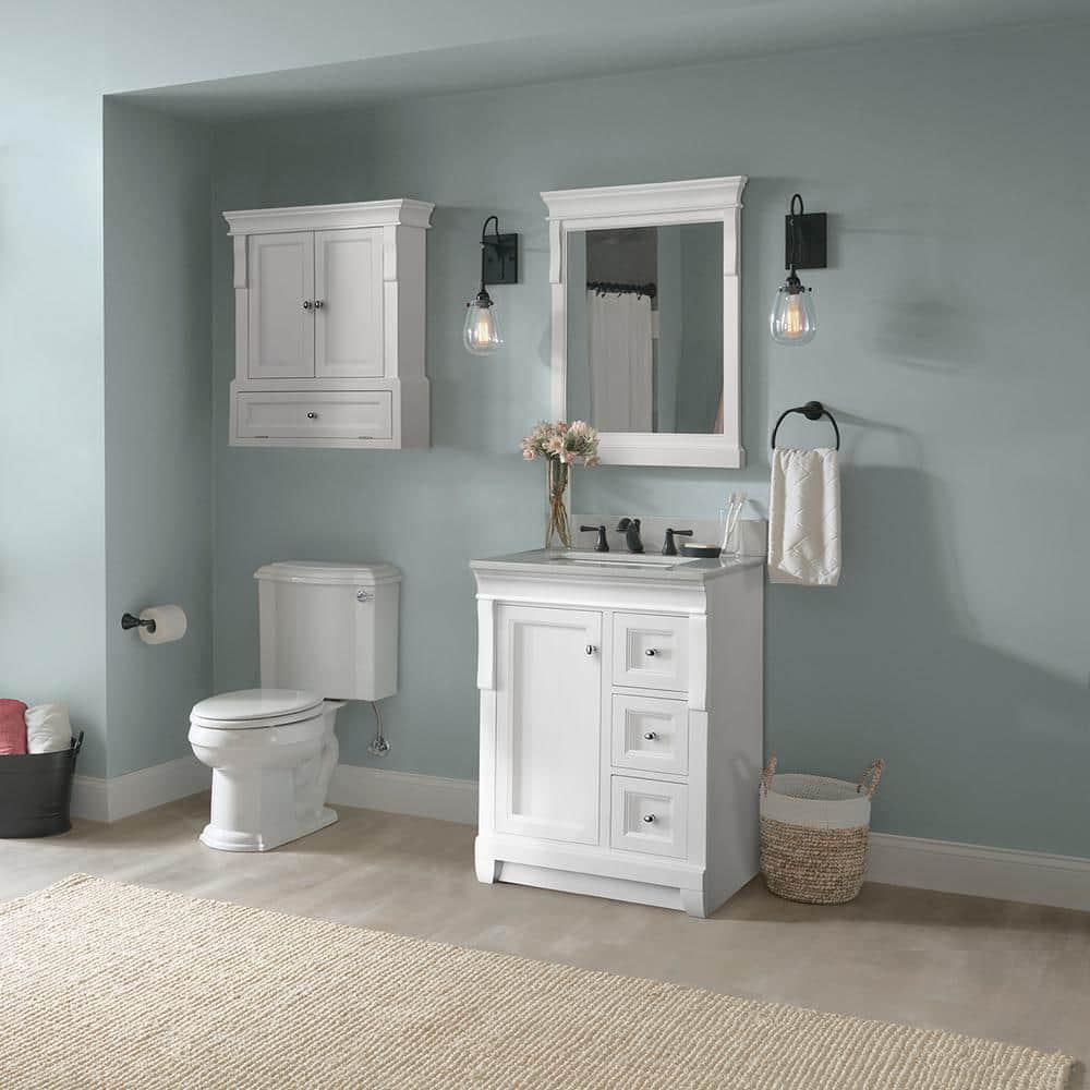 Home Decorators Collection Naples 24 in W x 2163 in D Bath Vanity Cabinet Only in White