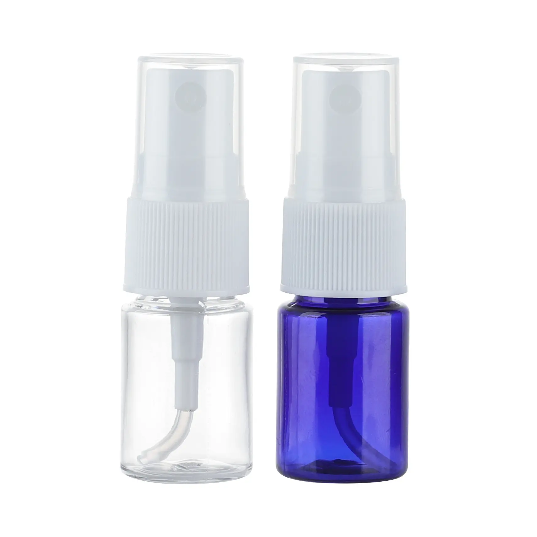 5ml 10ml 15ml Small Transparent Cosmetics Mist PET Sprayer Bottle Clear Plastic Bottles With Pump