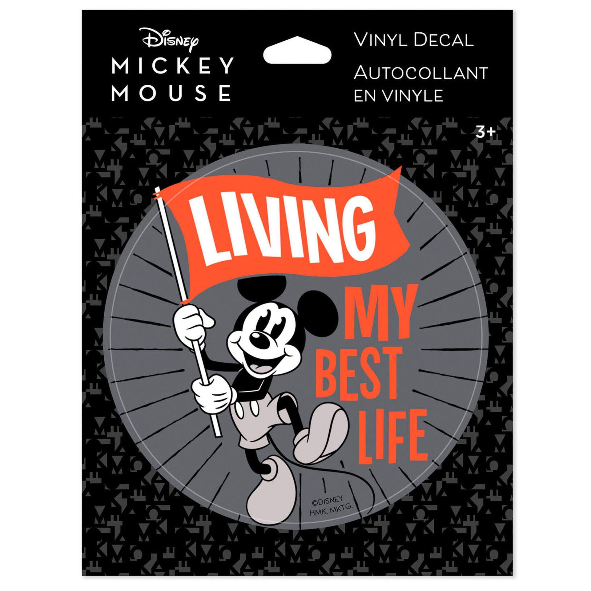 Hallmark  Disney Mickey Mouse Living My Best Life Vinyl Decal