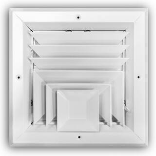 Everbilt 8 in. x 8 in. 3-Way Aluminum Square WallCeiling Register EA503M08X08