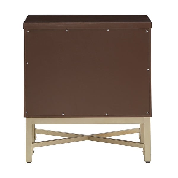 Corrianna Accent End Table with 2 Shell Front Drawers by iNSPIRE Q Bold