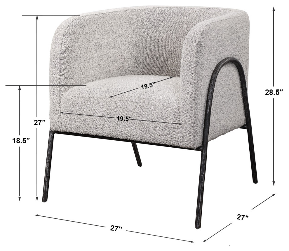 Uttermost Jacobsen Accent Chair   Transitional   Armchairs And Accent Chairs   by Modern Furniture LLC  Houzz