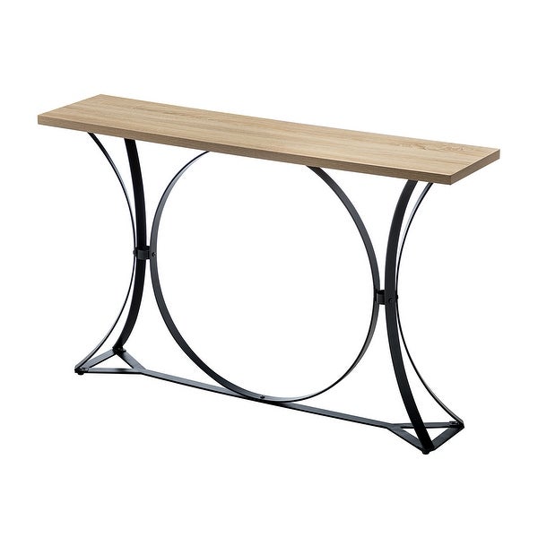 Modern Console Table with Metal Base