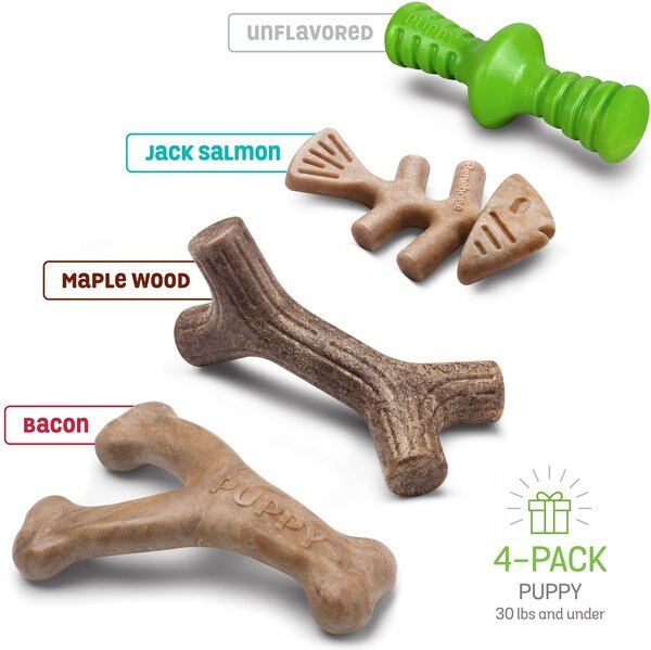 Benebone Multipack Durable Dog Chew Toy， 4 count