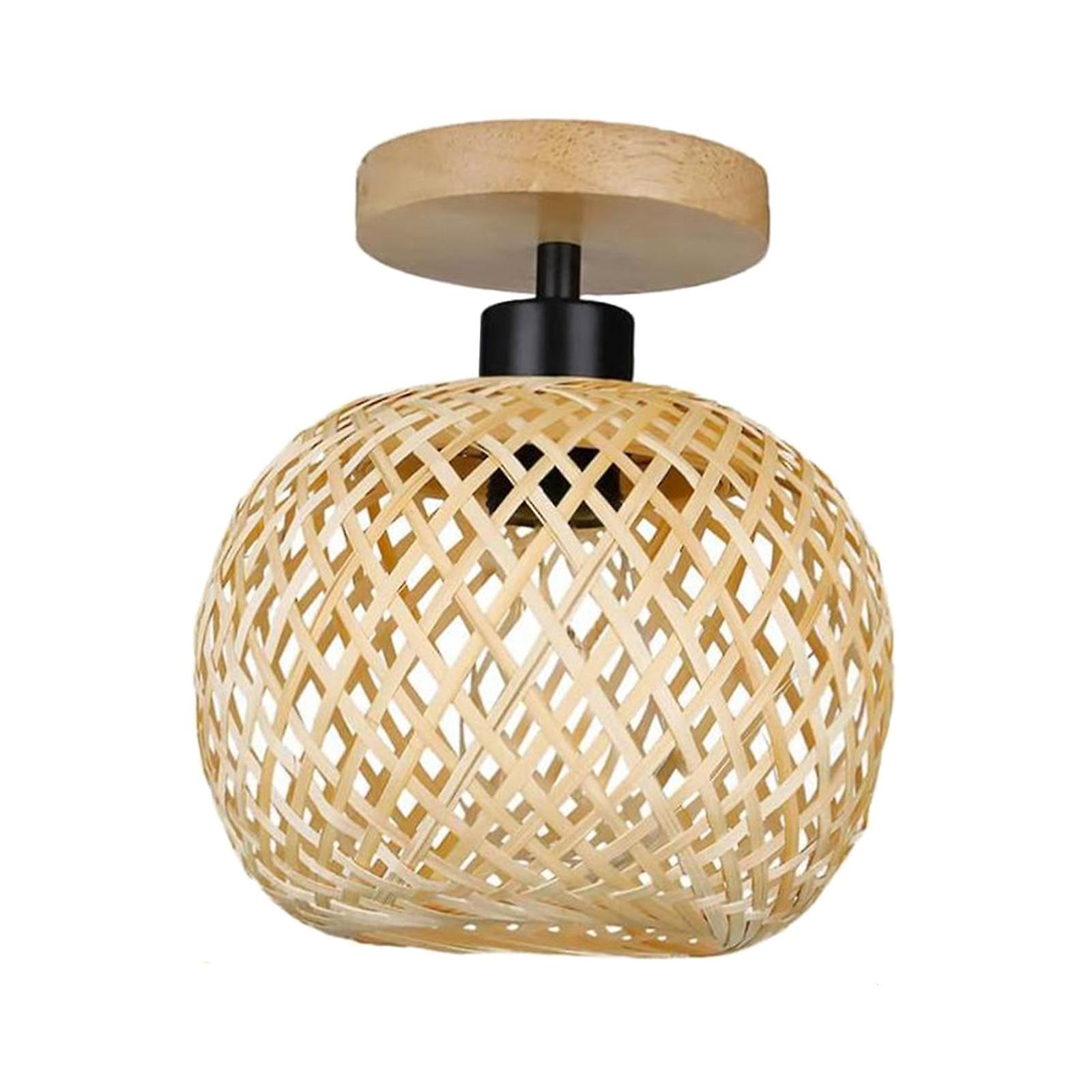 Pendant Lamp With No Bulb Living Room Rustic Style E27 Bamboo Table Lamp