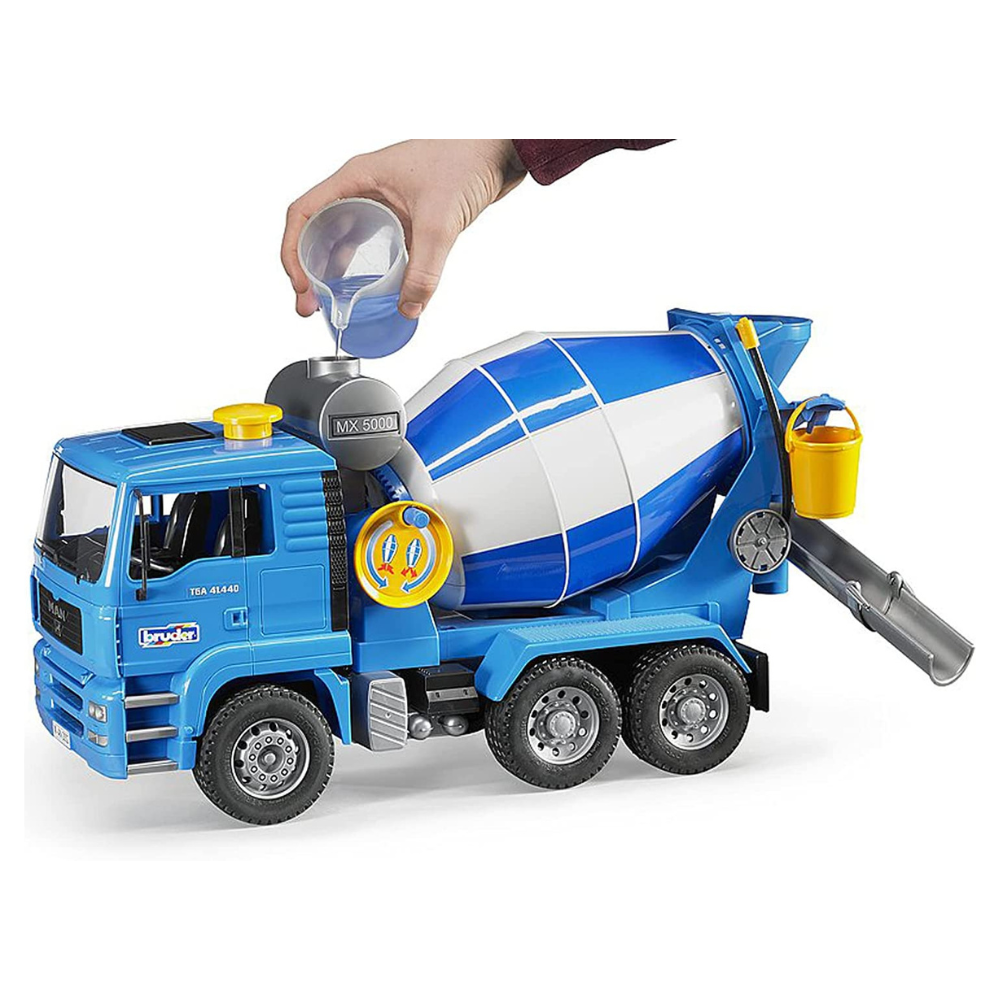 Bruder Toys MAN Cement Mixer with Realistic Turning Mixing Barrel