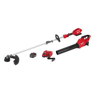 MW M18 FUEL 18-Volt Lithium-Ion Brushless Cordless QUIK-LOK String TrimmerBlower Combo Kit with Battery  Charger (2-Tool) 3000-21