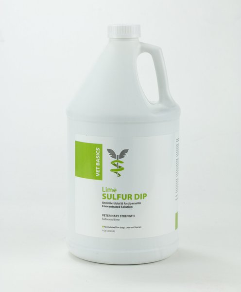 Vet Basics Lime Sulfur Dip Antimicrobial for Dogs， Cats and Horses