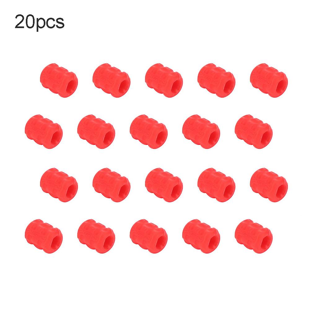 20pcs Rc121 Silicone Mountain Road Bicycle Frame Protective Cover Bike Sleeve Cable Brake Line Tube Protectorred