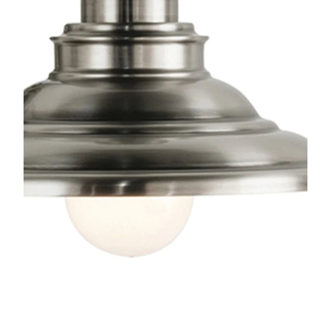 allen + roth Hainsbrook Antique Pewter Rustic Cone Mini Pendant Light