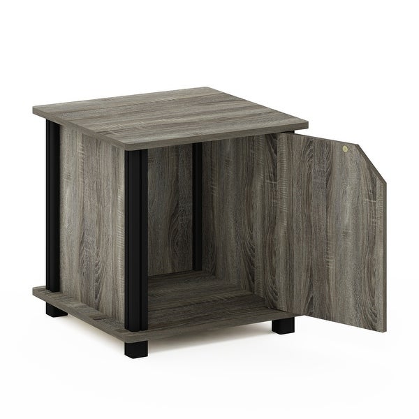 Furinno Brahms End Table with Storage