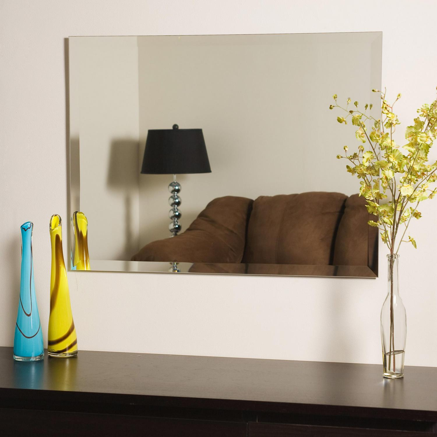 Large 23.6 x 31.5 Rectangular Beveled Wall Mirror by DA(C)cor Wonderland