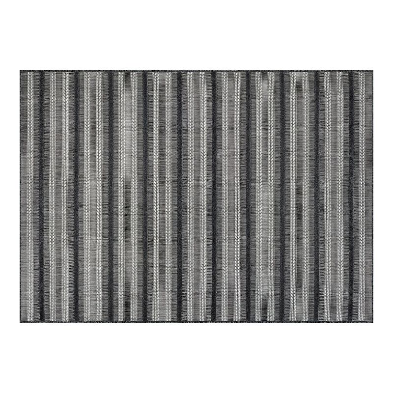 Couristan Veranda Havasu Stripe Gray-Coal Indoor/Outdoor Area Rug